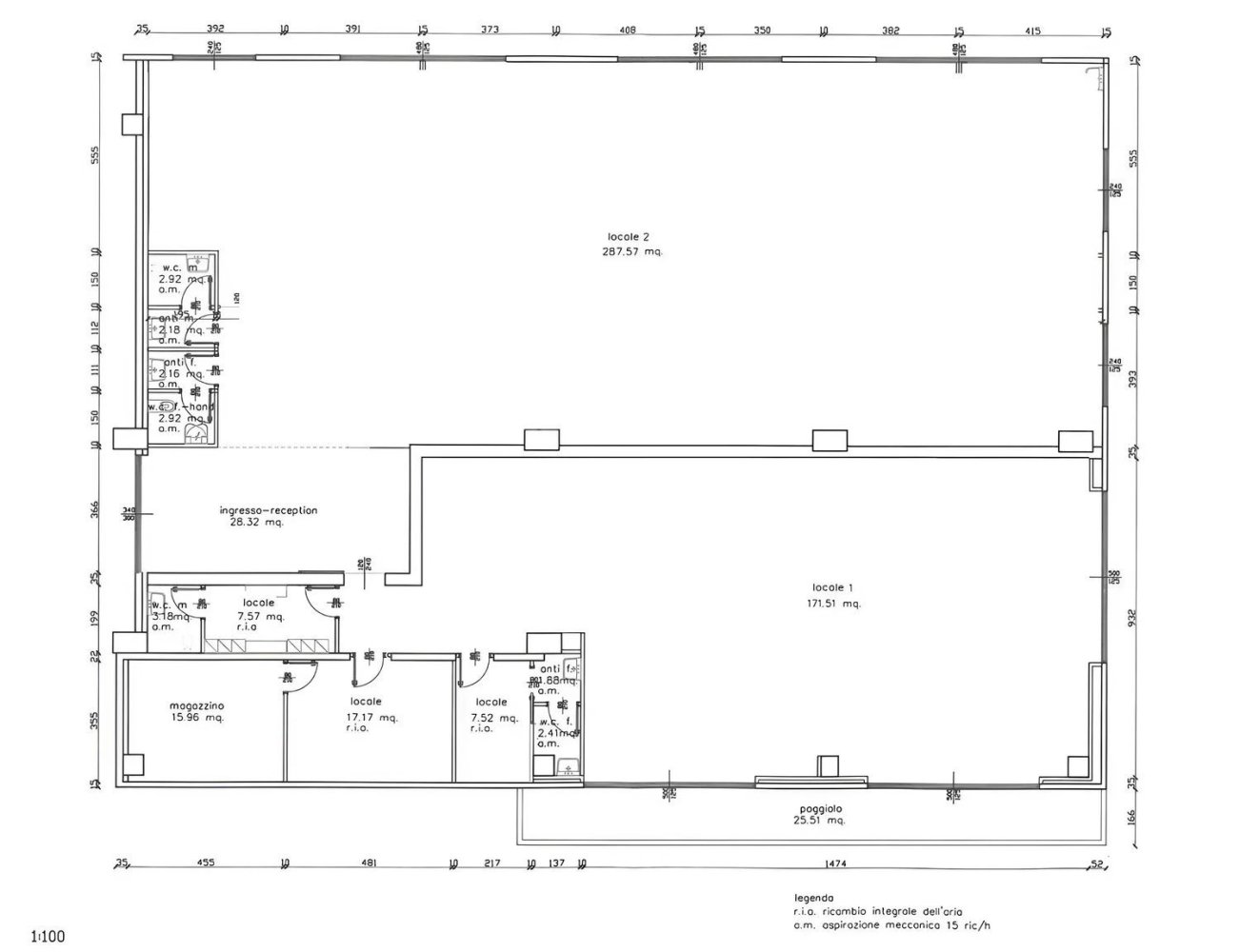 Propriété commerciale à Trento, Italy 600m² No. 154220