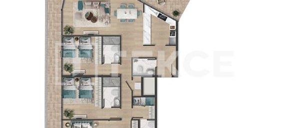 Квартира с 1 спальней в Al Marjan Island, Рас-эль-Хайма, ОАЭ № 96024 24