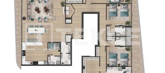 Квартира с 1 спальней в Al Marjan Island, Рас-эль-Хайма, ОАЭ № 96024 25