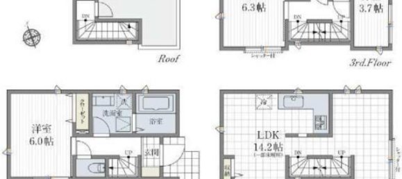 3 bedrooms House in Tokyo, Japan No. 6854 2