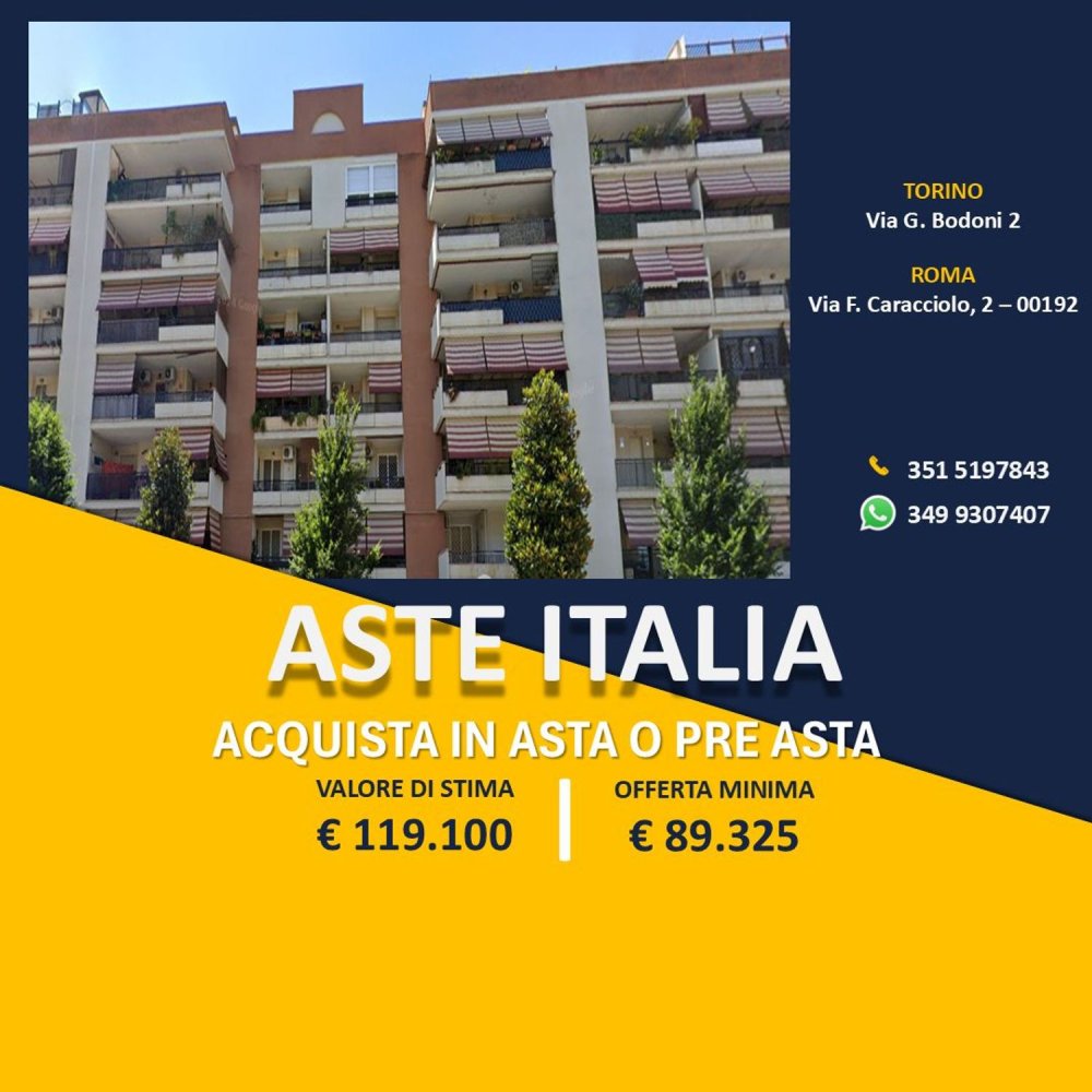 Apartamento de 2 divisões em Rome, Italy N.º 8905