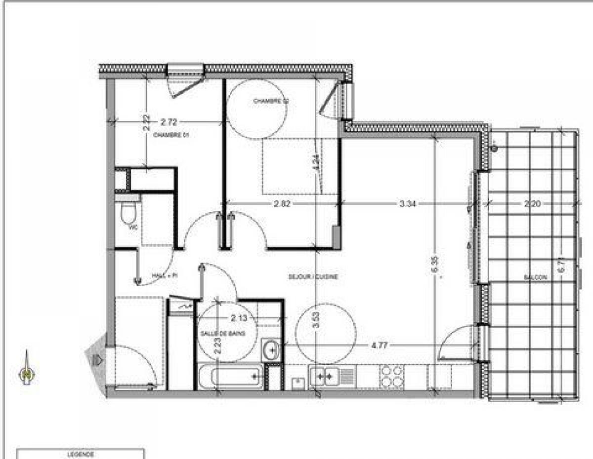 Condominio de 2 dormitorios en Annemasse, France No. 37701