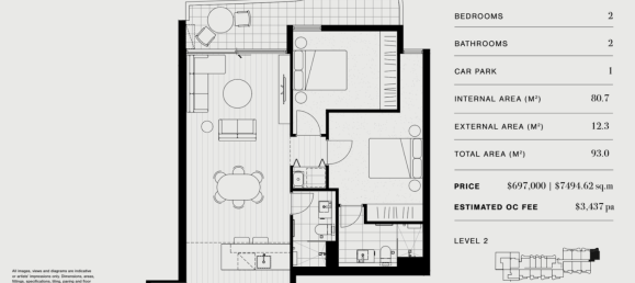 2 chambres Appartement à Carnegie, Australia No. 1120 10