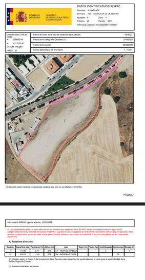 Земельный участок 10200м² в Вильянуэва-де-ла-Серена, Испания № 162428