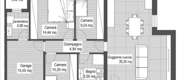 Вилла с 4 комнатами в Портогруаро, Италия № 37720 3