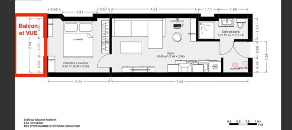 Apartamento T1 em Saint-Etienne, France N.º 290628 5