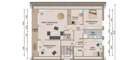 3 غرف نوم شقة في Dithmarschen, Germany رقم 74199 6