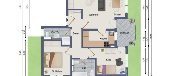 2 Schlafzimmer Wohnung in Bodenseekreis, Germany, Nr. 85686 13