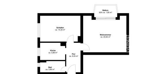 Apartamento T1 em Kreuzberg, Germany N.º 287372 18