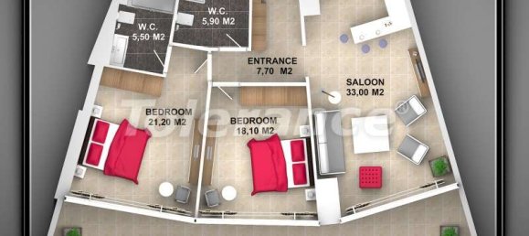 Apartment 2+1 in Alanya, Turkey No. 120 3