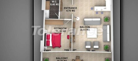 Apartment 2+1 in Alanya, Turkey No. 120 5