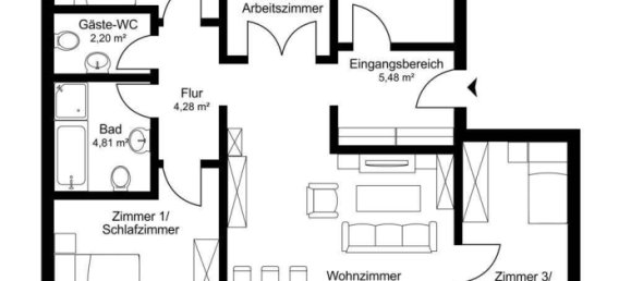 Квартира с 4 спальнями в Мюнхен, Германия № 366670 15