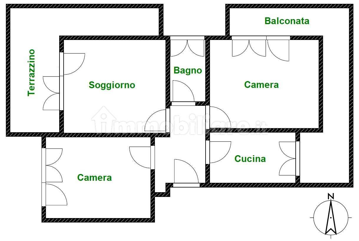 2 bedrooms Apartment in Rome, Italy No. 333594