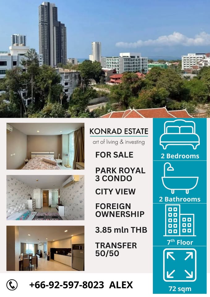 2 bedrooms Condo in Pattaya, Thailand No. 62130