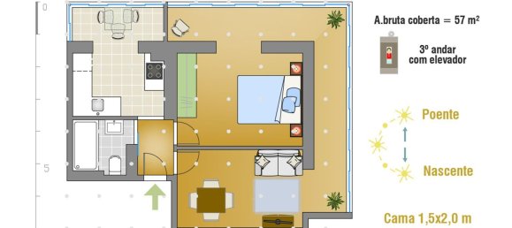 Apartamento de 1 dormitorio en Lisbon, Portugal No. 155228 16
