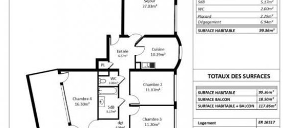 Apartamento de 3 dormitorios en Reims, France No. 252628 10