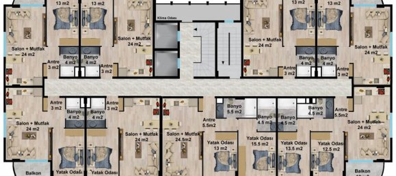 2-salle Penthouse à Cikcilli, Turkey No. 29837 30