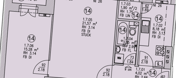 2غرفة شقة في Charlottenburg, Germany رقم 49084 51