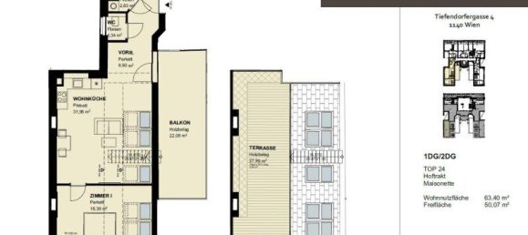 2 rooms Apartment in Penzing, Austria No. 35478 25