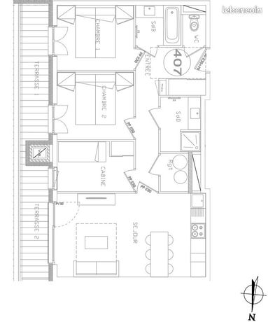 2 chambres Appartement à Beaufort, France No. 304706