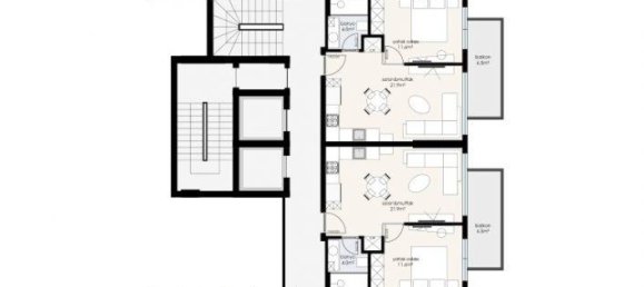 2 rooms Apartment in Alanya, Turkey No. 10382 14