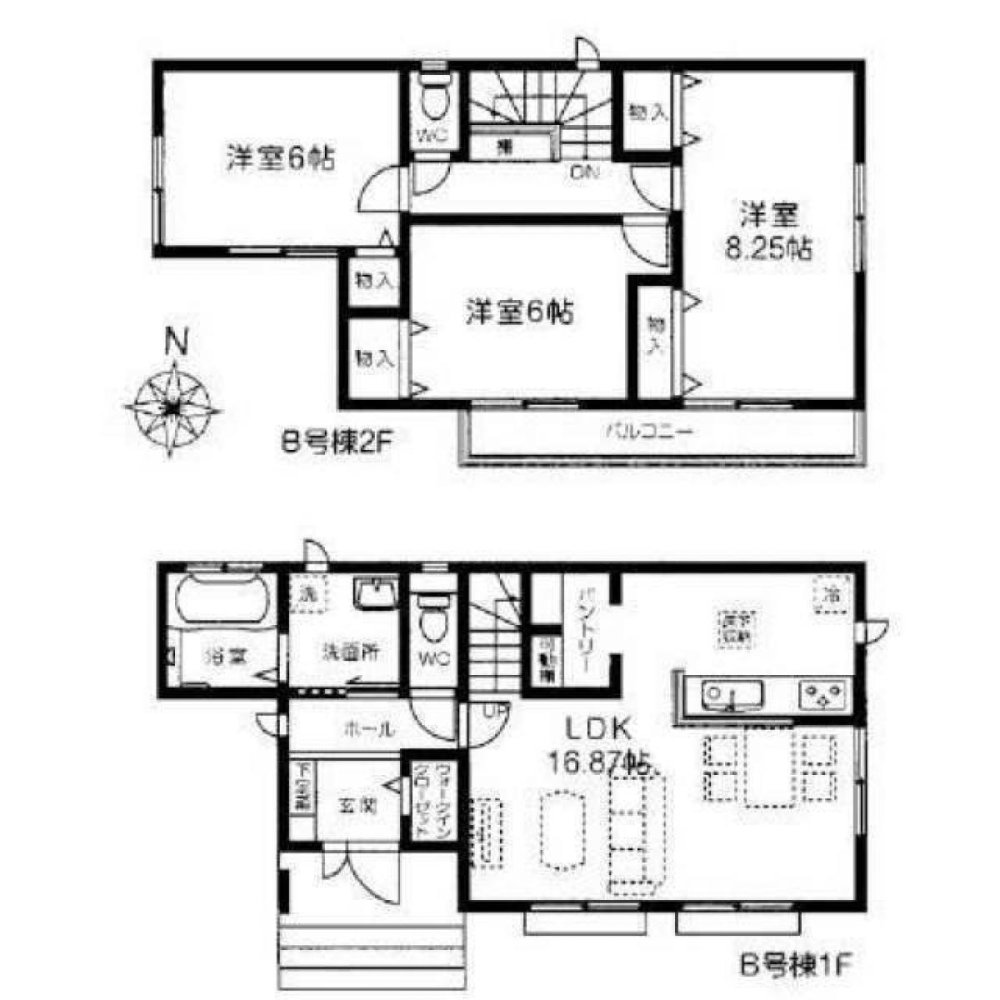 Дом с 3 спальнями в Чиба, Япония № 7069