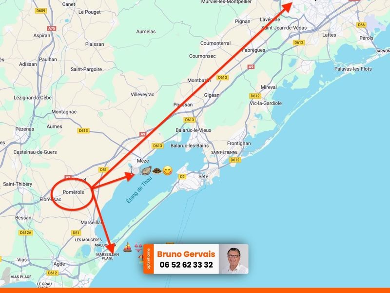 Casa de 3 dormitorios en Pomerols, France No. 185832