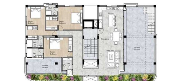 2 chambres Penthouse à Limassol, Cyprus No. 13909 5