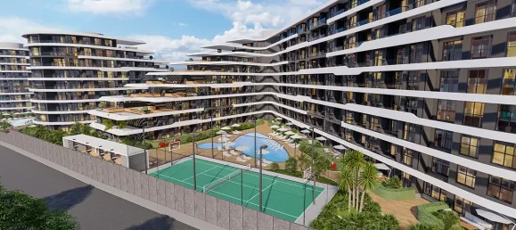 Квартира 1+1 в Аксу, Турция № 32863 2