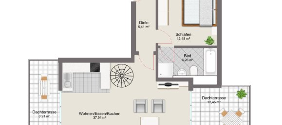4 rooms Duplex in Munich, Germany No. 186884 19