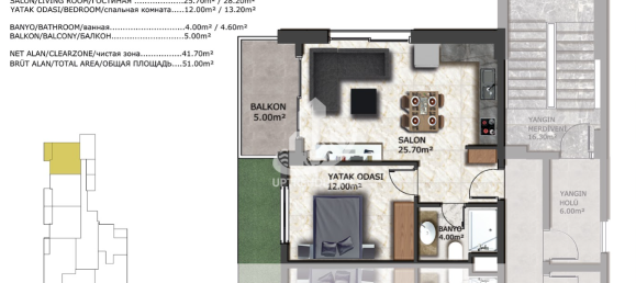 Apartment 2+1 in Mahmutlar, Turkey No. 412 30