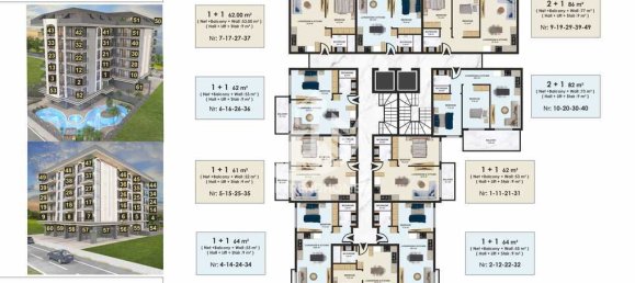 Wohnung 1+1 in Alanya, Turkey, Nr. 3382 14