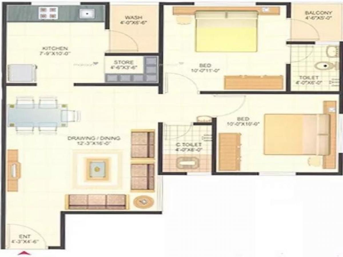 2 bedrooms House in Amdavad, India No. 7397