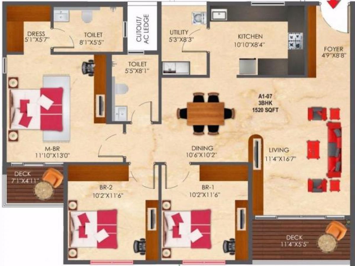 3 Schlafzimmer Haus in Bangalore, India, Nr. 44004