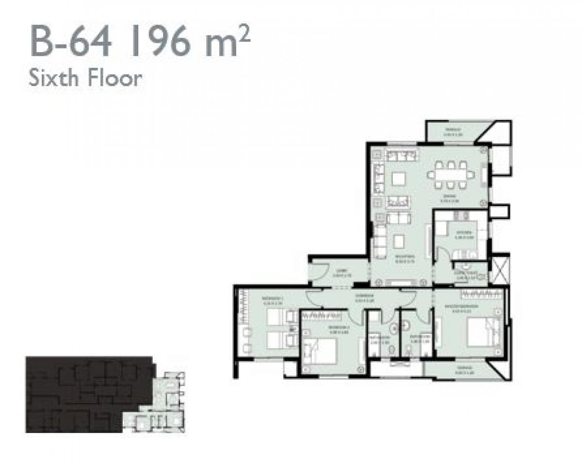 Кондоминиум  с 3 спальнями в Нью Кэпитал Сити, Египет № 2544