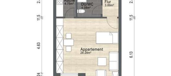 Apartamento de 1 dormitorio en Mannheim, Germany No. 111274 34