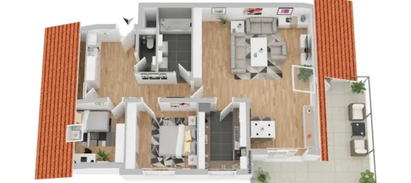 Apartamento de 2 dormitorios en Rhein-Neckar-Kreis, Germany No. 101212 25
