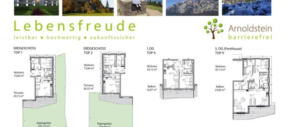 Квартира с 2 спальнями в Арнольдштайн, Австрия № 226044 12