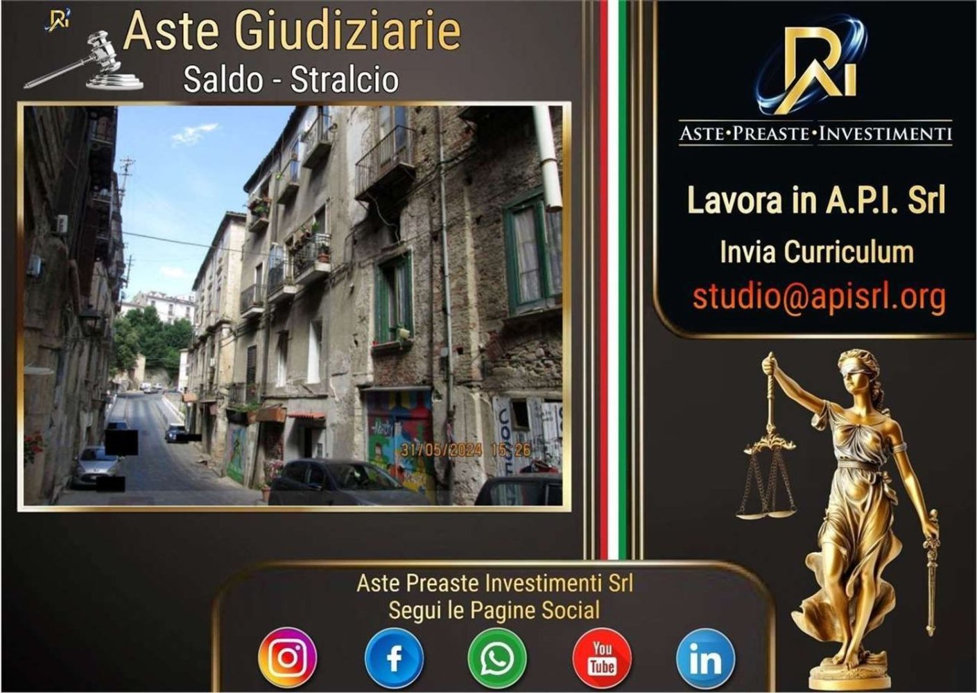 9 rooms Apartment in Cosenza, Italy No. 182306