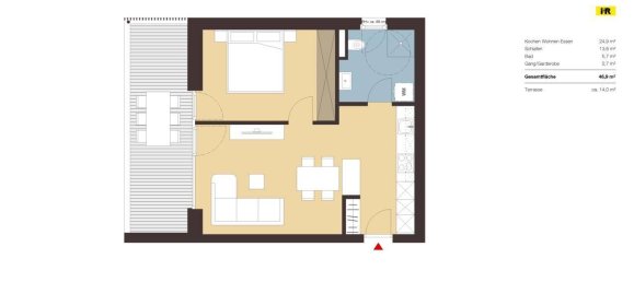 2 rooms Apartment in Dornbirn, Austria No. 140725 3