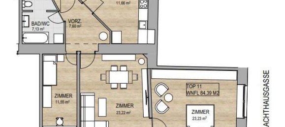 3غرفة شقة في Vienna, Austria رقم 149093 17