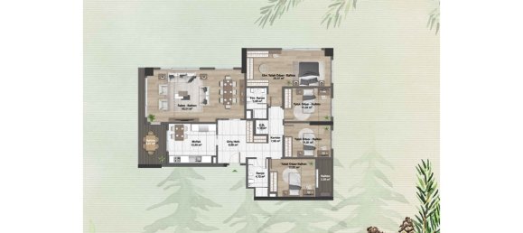 3-salle Appartement à Kâğıthane, Turkey No. 21983 22