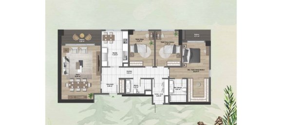 3-salle Appartement à Kâğıthane, Turkey No. 21983 23