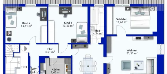 Apartamento de 3 dormitorios en Baden-Wurttemberg, Germany No. 93461 2