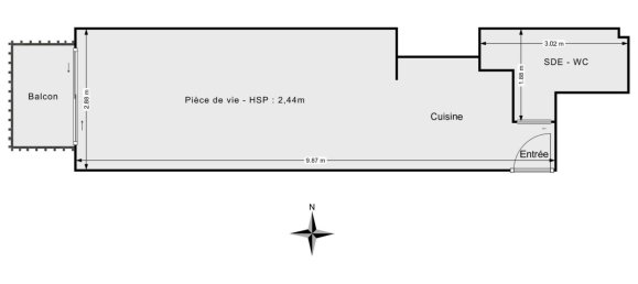 Studio in Paris, France No. 279791 9