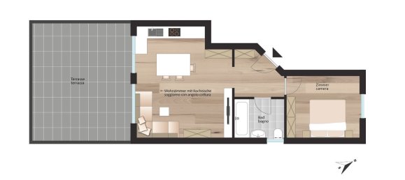 2 rooms Apartment in Trentino-Alto Adige, Italy No. 260595 17