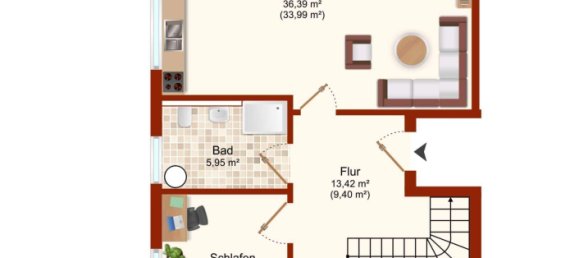 5غرفة منزل ذو طابقين في Stade, Germany رقم 151080 3