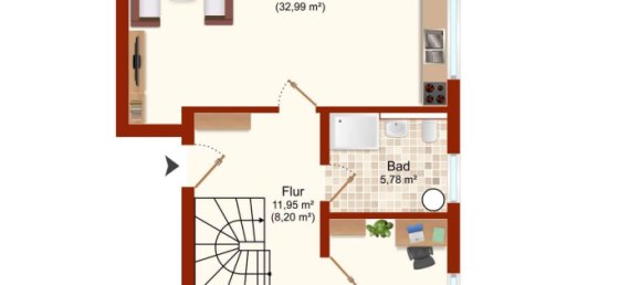 5غرفة منزل ذو طابقين في Stade, Germany رقم 151080 4